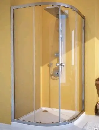 Фото №0 Уголок четверть круга раздвижной SHAPE ROUND GK-864A 80x80 см. grafit