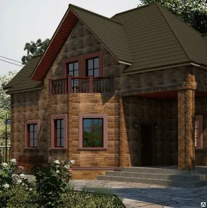 Фото №1 Фасадная панель для наружной отделки дома Альта Камень Скалистый Тибет