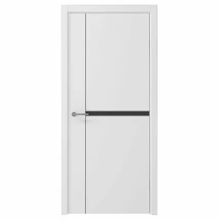 Фото №0 Дверь межкомнатная Модерн-27 (Dorica) ABS-Пластик, сатин ПРО, Бетон светлый 2000х800мм