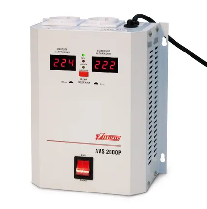 Фото №1 Однофазный стабилизатор POWERMAN AVS 2000P