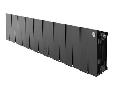 фото Дизайнерский радиатор биметаллический Royal Thermo Piano Forte 200 /Noir Sable 18 секций 1,9 кВт