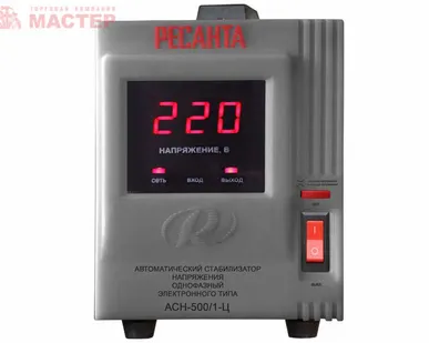 фото Стабилизатор напряжения Ресанта АСН- 500/1-Ц