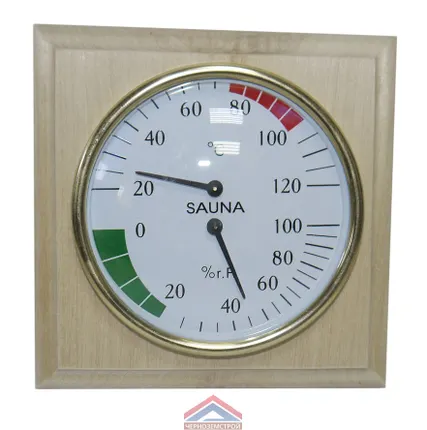 Фото №0 Банная станция СББ-2-1 Д гигрометр+термометр в дереве