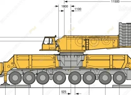 Фото №2 Аренда автокрана (автомобильного крана) Liebherr LG 1750, Москва