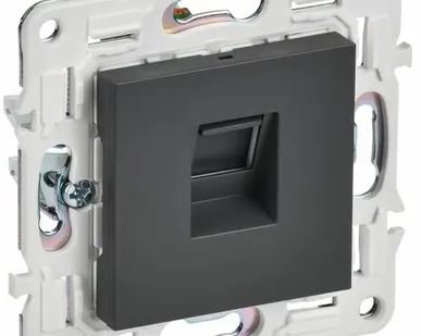 фото SKANDY Розетка компьютерная RJ45 кат.5E SK-K01T титан IEK