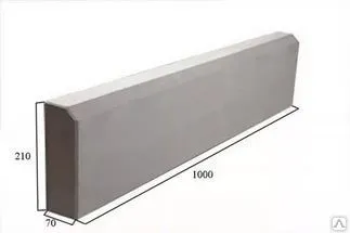 фото Бордюр тротуарный 500*210*70
