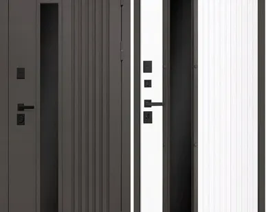 фото Входная дверь ТЕРМО Артеон Arteon муар коричневый стеклопакет-белый матовый АСД