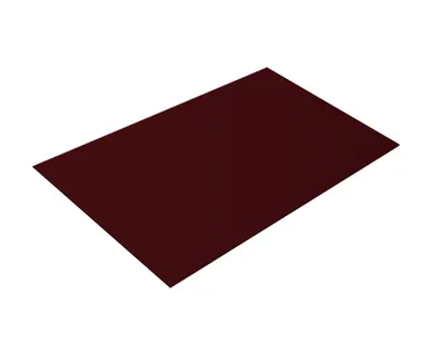 фото Плоский лист 0,5 Velur с пленкой RAL 3005 красное вино