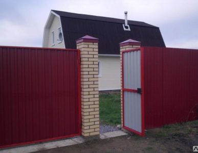 фото Заборы из профнастила