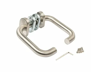 фото Гарнитур нажимной раздельный Elementis, кругл., +/-45°, нерж. сталь