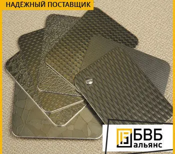 фото Лист нержавеющий декоративный рифленый