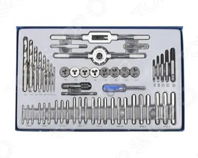 фото Набор плашек и метчиков Зубр «Эксперт», 52 шт.