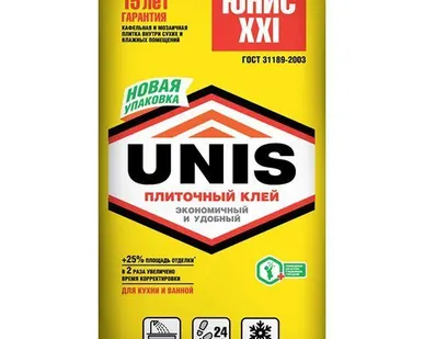 фото Клей плиточный UNIS XXI  25кг (от 48меш)