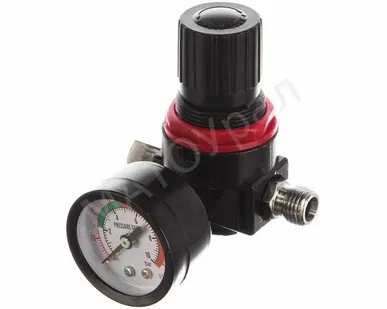 фото Манометр Kraftool С регулятором подачи воздуха.