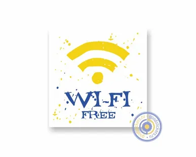 фото Wi-Fi free. Наклейка