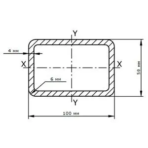 Фото №0 Труба профильная 100х50х4.0
