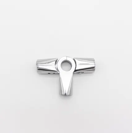 Фото №0 Зажим усиленный для труб в 5-ти направлениях d=25мм "Т"-образный, хром