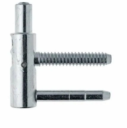 Фото №0 Петля ввертная, 4-штыревая, 3D, рамная часть, диаметр 16 мм, сталь, оцинкованный