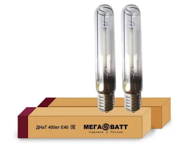 фото Лампа газоразрядная натриевая ДНаТ 400 E40 (25) МЕГАВАТТ 02959