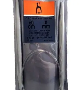 фото 48267 Спицы круговые 8,00 мм/ 60 см, пластик PONY