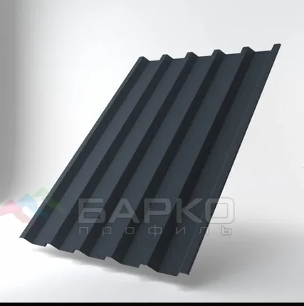 Фото №0 Профлист Н-44 - 1050 мм (1000 мм) RAL 7024 Матовый Полиэстер 0.5