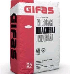 фото Финишная гипсовая шпаклевка GIFAS UNIVERSAL