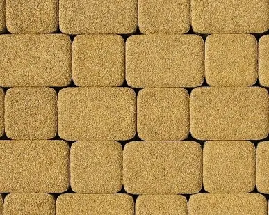 фото Тротуарная плитка Выбор Классико Гранит 40 мм 2 камня Желтая