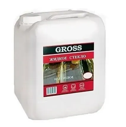 Фото №0 Жидкое стекло натриевое Gross'art PROFI 1,5кг БауПро