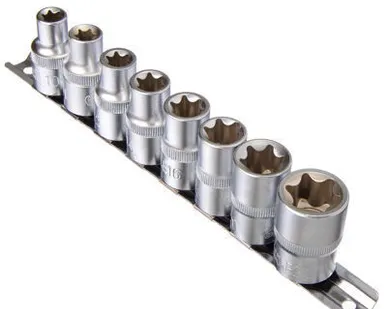 фото Набор головок Ермак "Torx" 8 предметов, 1/2"