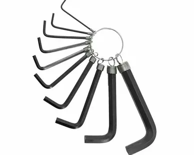 фото Набор шестигранников, имбусовых, 10 штук, 1.5-10 мм, Hex 2573009 Политех