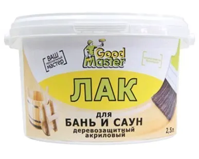 фото Лак Master Good для бань и саун акриловый 2,5л
