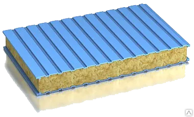 Фото №0 Трёхслойная Сэндвич Панель стеновая 50 мм м2