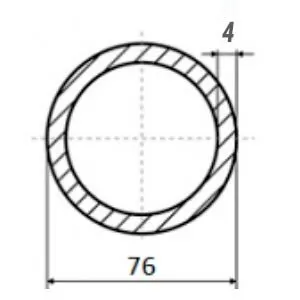 фото Труба электросварная 76х4.0