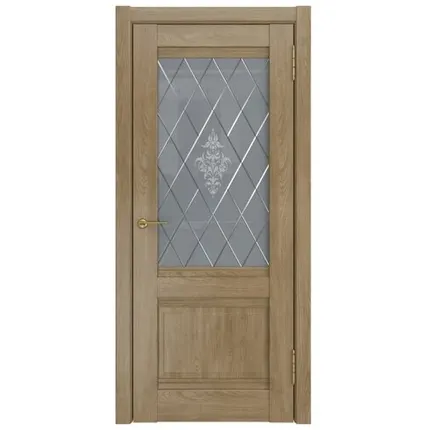 Фото №0 дверь экошпон "модель лу-52" до 600*2000 дуб натуральный