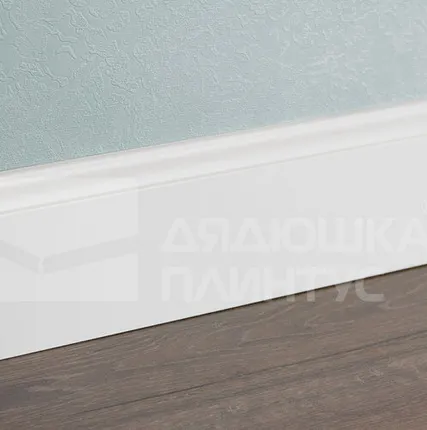 Фото №0 Смартпрофайл Пэинт Плинтус МДФ Smartprofile Пэинт 100B Белый под покраску