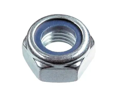 фото Гайка М8 со стопорным кольцом DIN985, шт (РФ)