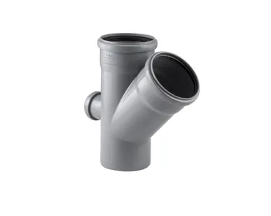 фото Крестовина одноплоскостная 110/110/50 (45°) для внутренней канализации РосТурПласт