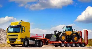 фото Kassbohrer LB5E (Гидравлические аппарели, 12 град.) полуприцеп-тяжеловоз