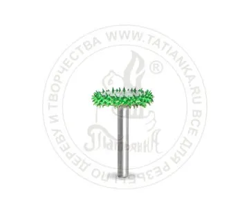 фото 3RS58-50 - Колесо, Ø хвостовика 3мм, Ø фрезы X 15,87мм, L фрезы 4,76мм (coarse) SUB-3RS58-50