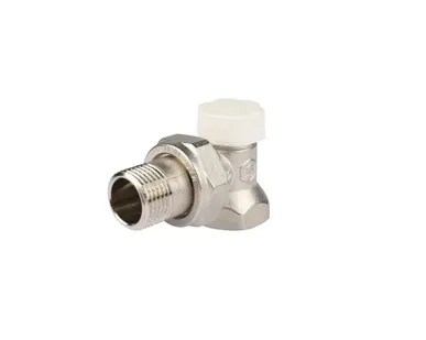 фото Клапан запорный радиаторный угловой 1/2" н.р.-в.р. Stout