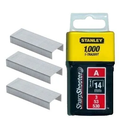 Фото №0 Скобы для степлера STANLEY LIGHT DUTY тип ''А'' 14 мм х 1000 шт 1-TRA209T