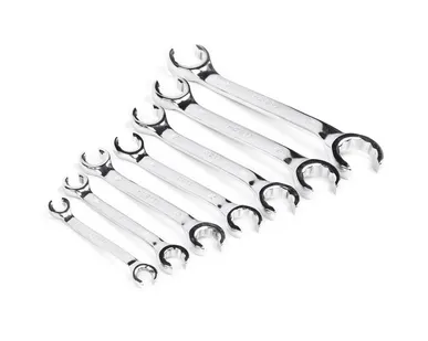 фото Набор ключей накидных разрезных двусторонних 7 (8-24) хром HORTZ