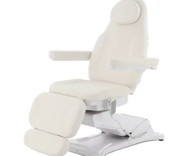 фото Косметологическое кресло с электроприводом ММКК-3 (КО-177DP-05), цвет кремовый MedMos