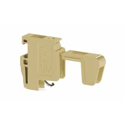 Фото №0 Klemsan Клеммник для трансформатора, с держ. предохранителя (5х20), винт.зажим, 4 мм.кв., (бежевый); TRV 4S