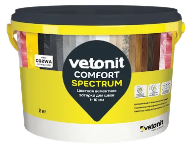 фото Затирка ВЕТОНИТ КОМФОРТ спектрум махагони(17) 2кг