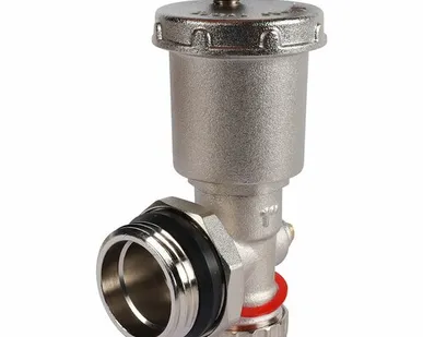 фото Регулируемый концевой фитинг ROMMER с дренажным вентилем, автоматический воздухоотводчик 1