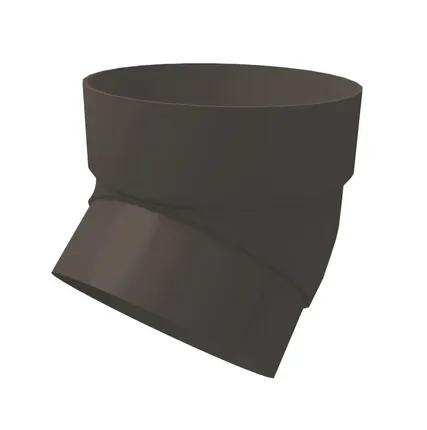 Фото №0 Колено трубы 45 град. ПВХ Grand Line графит (RAL 7024)