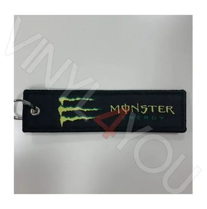 Фото №0 Брелок Текстильный черный Monster Energy