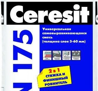 фото Смесь Церезит CN175 самовыравнивающаяся, 25кг