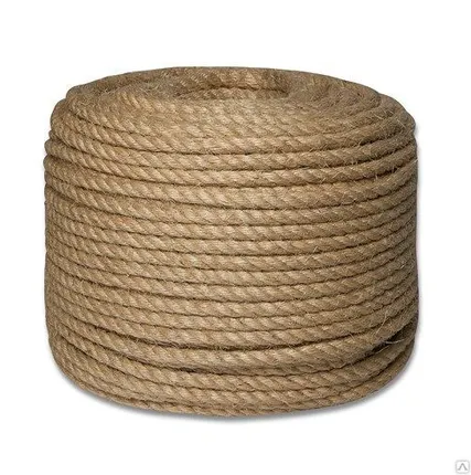 Фото №0 Джутовая веревка для швов д.14 мм.